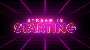 Download Starting Streaming Soon Stream Background Retro Grid Motion for free