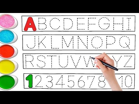 🌈Learn ABC & 123 |💖 Writing ✍️ A To Z Counting 1 To 10 For Toddlers ✨| preschool learning | ABC Song