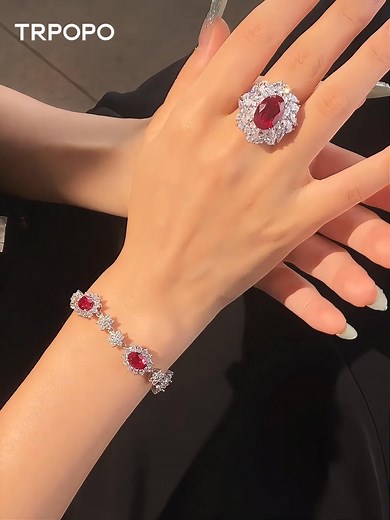 💎 Luxurious Ruby Diamond Jewelry Set Eternal beauty meets vibrant energy in this exquisite ruby and diamond collection. ✓ Natural rubies & brilliant diamonds ✓ 18K gold plating, premium craftsmanship ✓ Complete set: necklace & earrings ✓ Perfect for special occasions ✨ Special Offer: Enjoy exclusive discount on 2 sets! Limited time offer - elevate your elegance today 💫 #RubySet #DiamondCollection #LuxuryJewelry #ElegantStyle | Trpopo