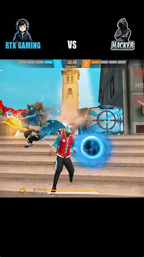 Rtxgaming vs Hacker🤯😎 #foryourpage #freefireshorts #freefirevideos #short