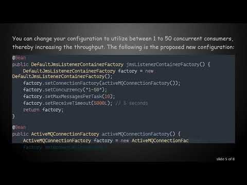 How to Process Pending Messages Faster in ActiveMQ with Concurrent Users