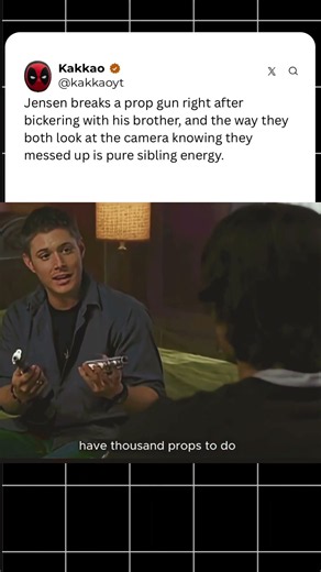 He Broke The Prop Gun Mid-Argument 🤯🔫 #supernatural #jensenackles #shorts