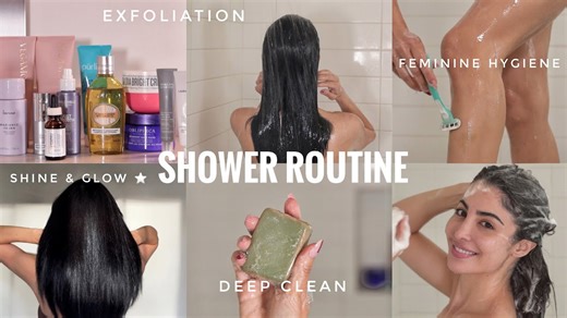 My Shower Routine for Hair Shine and Glowing Skin