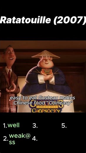 Ratatouille (2007) | Colette, the toughest cook in Gusteau's kitchen