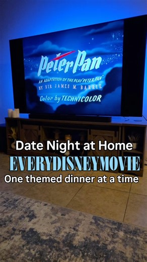 Heather Metroka ✨️ Magical Movie Themed Dinners. on Instagram: "Pt 7 - Working our way through every Disney movie - one fancy feast at a time! 🧚‍♀️✨️🗺🪶💚🪝🧜‍♀️ Happy 73rd Birthday Peter Pan! Send this to someone you want to start a dinner and a movie tradition with & don't forget to save for inspo! This Peter Pan dinner and a movie was so good! You can never go wrong with a neverland themed feast. 😍 You can find all recipes and Printable menus in the Once Upon a Dinner and a Movie Cookbook 