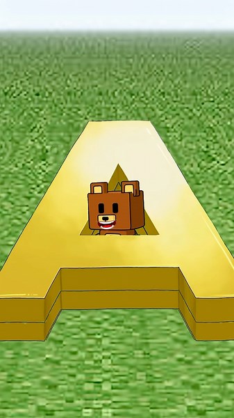 Super Bear AAA Panic in Minecraft - Super Bear Adventure #shorts #superbearadventure #animation