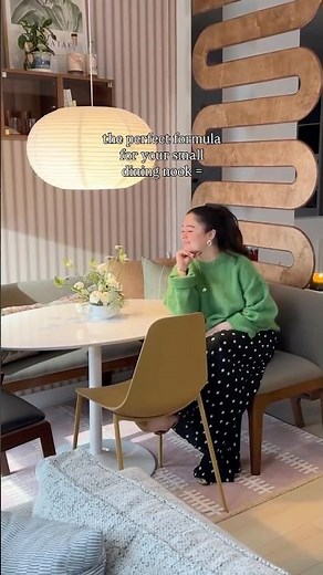 I figured out the easiest way to create a stylish dining nook in your home 👉 #shorts