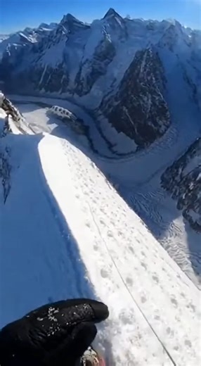 3.2M views · 22K reactions | A once-in-a-lifetime encounter on a razor-thin ridge. A snow leopard launches down the slope with full force, blasting snow into the lens and turning a calm climb into pure chaos. Moments like this remind you just how wild the wild can get. Tell me—would you stand your ground or run for your life? #snowleopard #mountains #wildlife #extreme #shorts | Wild Animal Encounters | Facebook