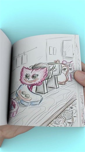 Sprunki Playtime Domino Run! All Characters INSANE Flipbook #Flipbook #sprunki #poppyplaytime