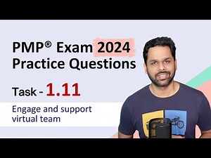 Episode 28 | PMP® Exam Practice Questions | Task 1.11 Engage & support virtual team | PMP® Exam