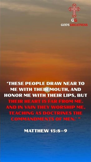 Matthew 15:8–9