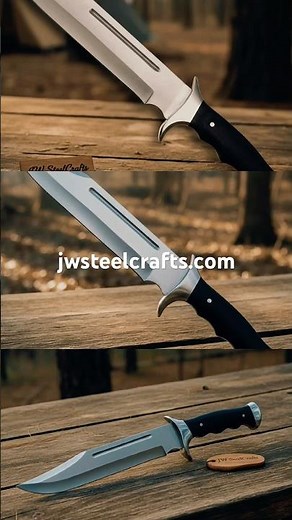 The Most Powerful Handcrafted Bowie Knife We’ve Ever Made 😮🔥 | JW SteelCrafts #knivescollection