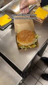 1.6M views · 1.2K reactions | this is how the newest version of the big mac is made at mcdonald's  | First We Feast | Facebook