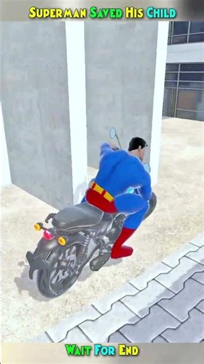 SUPERMAN SAVED HIS CHILD | INDIAN THEFT AUTO SIMULATOR | #shorts #ita #gtav