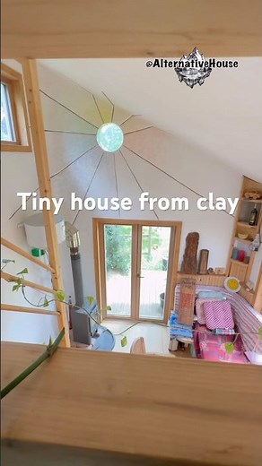 Off the grid tiny house built from environmental friendly materials