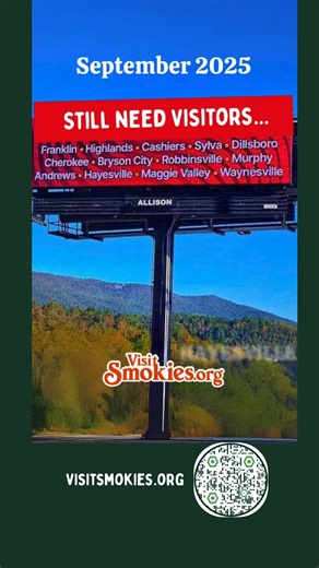 🚨 Traveler PSA: The Smokies Communities Need You This Fall! 🚨 There’s a misconception that all of Western North Carolina is closed or “destroyed.” That’s not true. While some areas are still recovering and need support, many mountain communities are open, safe, and ready to welcome visitors. 👉 Share VisitNC’s interactive advisory map to help travelers see exactly where resources are needed and where visits make a difference: 🔗 https://felt.com/map/Travel-Advisory-Western-North-Carolina-24io7