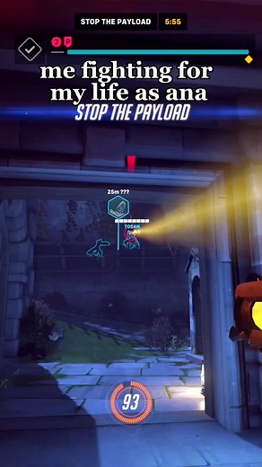 and at the end he solo held the payload for like a whole minute what a god 😂 #overwatch #overwatch2 #ow2 #overwatchana #overwatchzarya #overwatchranked