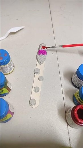 This ice cream is made using molded clay and an ice-cream stick.