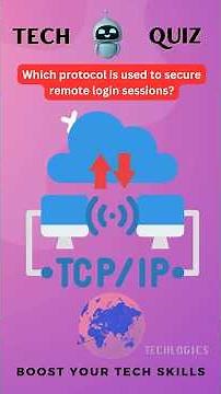 Which Protocol Secures Remote Logins? | SSH Explained #TechQuiz #Cybersecurity #SSH #TechTips