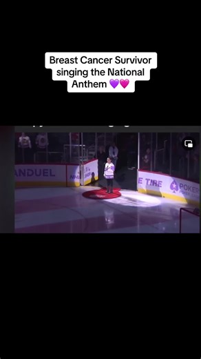 Breast Cancer Survivor Latorea singing the National Anthem at @Detroit Red Wings game. She did an amazing job. @Detroit Lions @Detroit Pistons you need her!! #nationalanthem #breastcancersurvivor #latoreamcbride #detroitpistons #detroitlions #blessed #shecansing #givemygirlachance