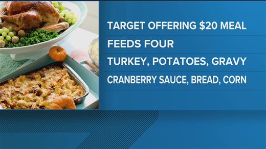 Target's Thanksgiving meal