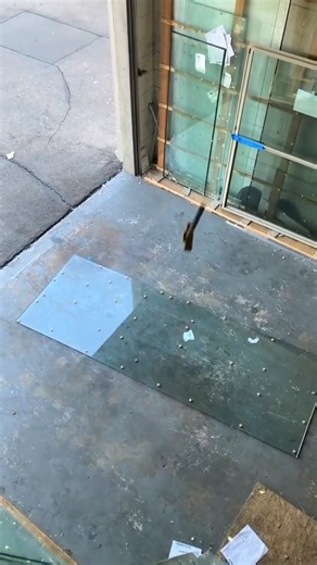 Original Video 🎥 on Instagram: "Breaking glass with hammer #viral"