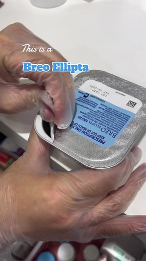 Breo ellipta 💙🦋 #breo #inhaler #inhale #medicine #medicines #pharmacy #pharmacist #pharmacytiktok #healthcare #health #pharmtok #viral