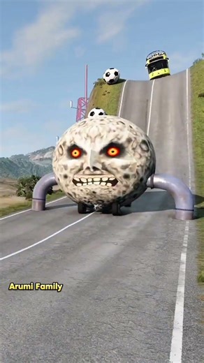 Massive Truck & Car | Beamng Crash - A Visual Feast #shorts #beamng #vfx #beamngdrive