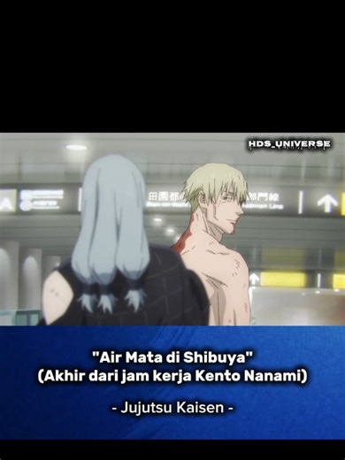 Kematian Kento Nanami menjadi salah satu momen paling ikonik karena penuh dan emosional dalam Cerita Jujutsu Kaisen di Arc Insiden Shibuya. Di tengah kondisi tubuh yang terbakar parah oleh Jogo dan kelelahan luar biasa. Kematian Nanami ini sangat tragis karena ia bisa bertahan meski telah kehilangan satu mata akibat serangan Dagon dan separuh tubuhnya hangus terbakar oleh api Jogo. Sebelum kematiannya, Nanami berhalusinasi sedang berjalan dengan tenang di pantai Kuantan, Malaysia. Hal ini menunj