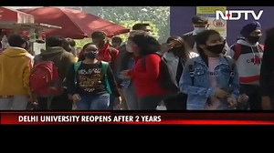 3.9K views · 503 reactions | Delhi University has finally reopened after being shut for two years and students are excited to be back, many haven't set foot on campus since their degree began. | NDTV | Facebook