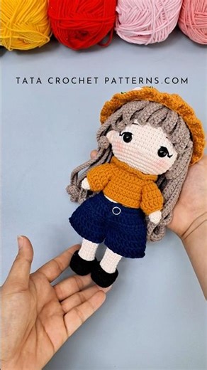 Amigurumi dolls dress up #crochetdoll #crochet #amigurumi