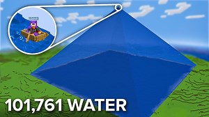 Building The Largest Water Pyramid in Survival Minecraft