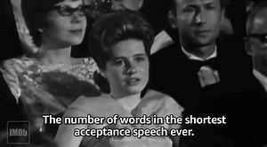 171K views · 1.1K reactions | What was the number of words in the shortest acceptance speech? Learn this and more in our IMDb Original video, "Oscars by the Numbers." | IMDb | Facebook