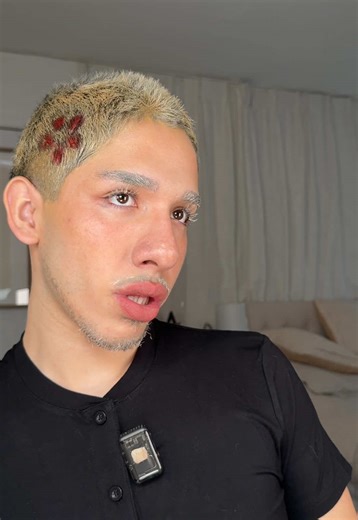 @blue suarez bleaching my eyebrows and mustache and eyelashes #makeup #bleach #blonde #hair @urban decay