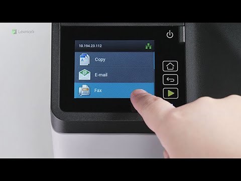 Lexmark—Setting up analog fax using the fax setup wizard