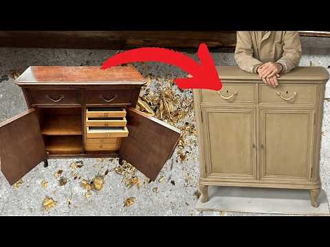 🤯 ¿CÓMO RESTAURAR UN MUEBLE ANTIGUO? 🛠️ Como nosotros los restauramos y te lo explico paso a paso