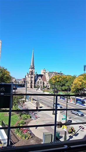 The David Whitney has a Detroit People Mover Station!