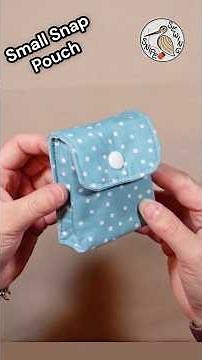 Small Snap Pouch #sewing #sewingtutorial #freepattern #gift #diy