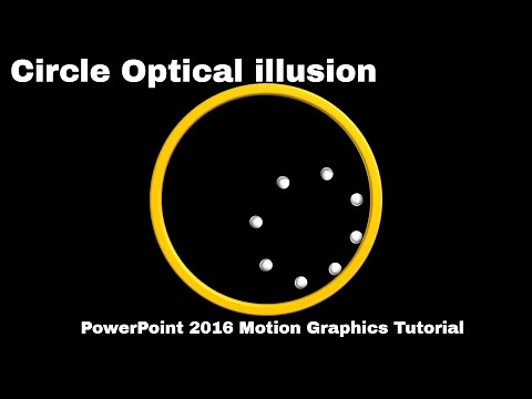 Circular Optical illusion Animation in PowerPoint Tutorial