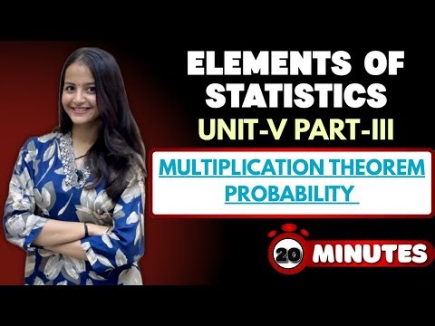 Multiplication Theorem Explained | Statistics Unit-V (Part-3) | BCA/BBA/B.Com Exams