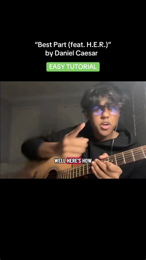 guitar rizz 😍 | “Best Part feat. H.E.R.” Guitar Tutorial #bestpart #danielcaesar #guitar #guitartutorial #fyppppppppppppppppppppppp