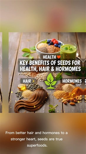 🌱 Key Benefits of Seeds for Health, Hair Hormones
