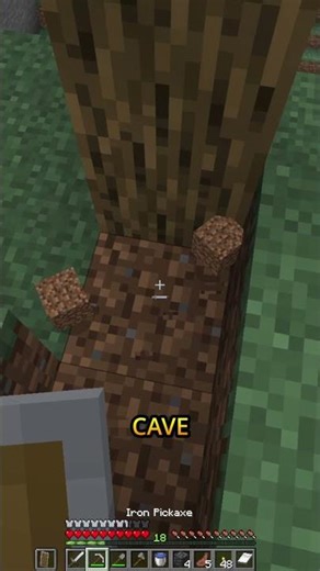 This Tree Reveals Massive Hidden Caves #minecraft #shorts #minecrafttutorial #gaming