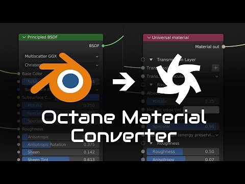 Octane Material Converter | Blender 3D Octane Render Tutorial