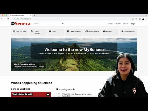 Navigating MySeneca Website (my.senecacollege.ca) | Seneca College