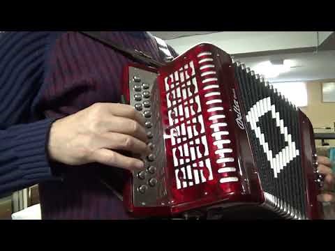 DELTA BLUES diatonic button accordion 8 bass in the key G/C