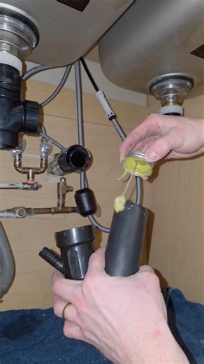 Kitchen Drain Install #plumbing #plumber #shorts #installation