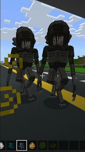👽 Face the Xenomorph in Minecraft! 🌟 #MinecraftMods #Shorts Xenomorph Alien Mod