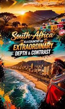 South Africa is a country of extraordinary depth and contrast #fypyoutube #facts #history