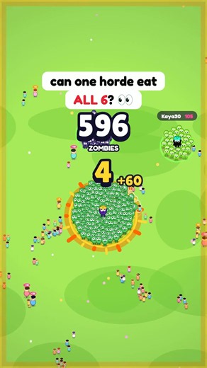 Zombie io game: can one horde eat all 6 hordes? | Survival Zomb